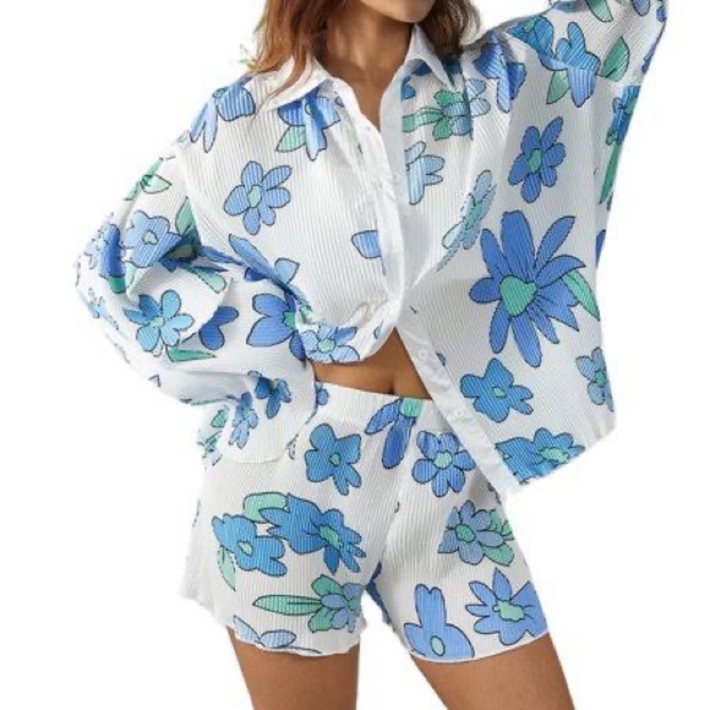 Swimsuit cover up 2 piece size M fits S/M